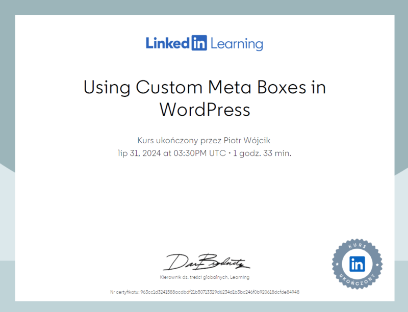 Using Custom Meta Boxes in WordPress