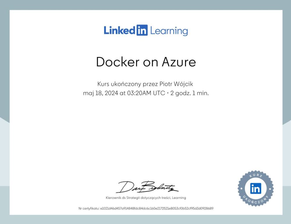 Docker in Azure