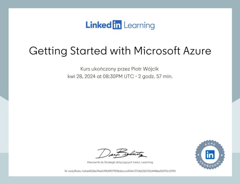 Getting started Microsoft with Azure