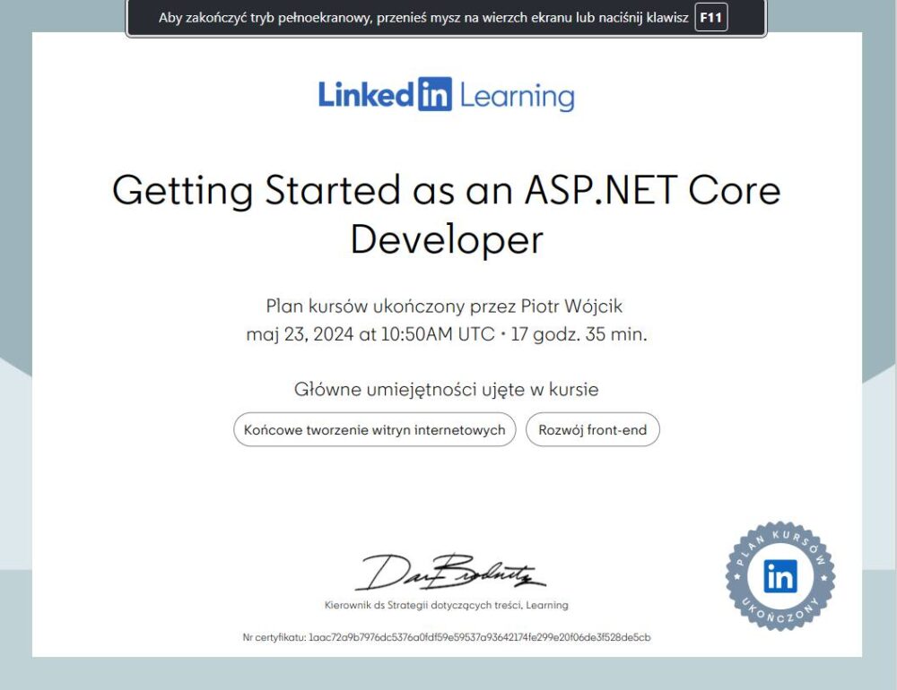 Getting started as an ASP.NET Core Developer