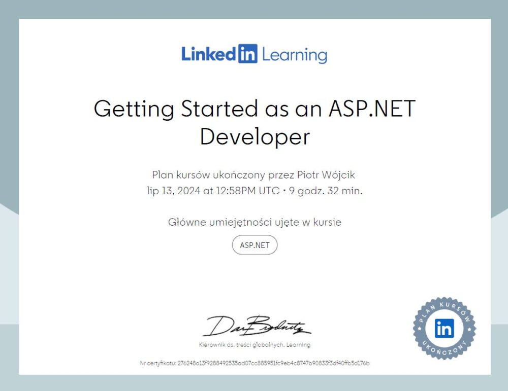 Getting started as an ASP.NET Developer