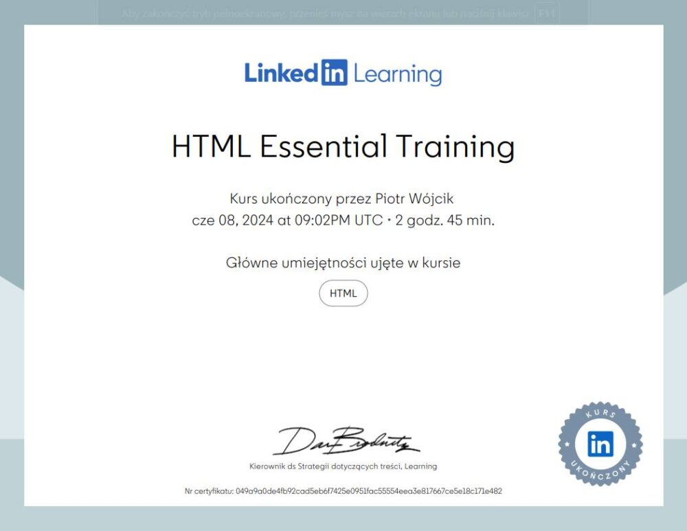 HTML Essential Training