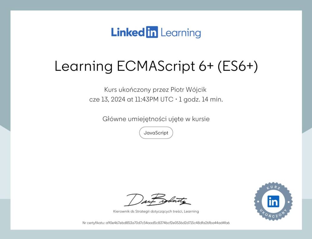 Learning ECMA Script 6+ (ES6+)