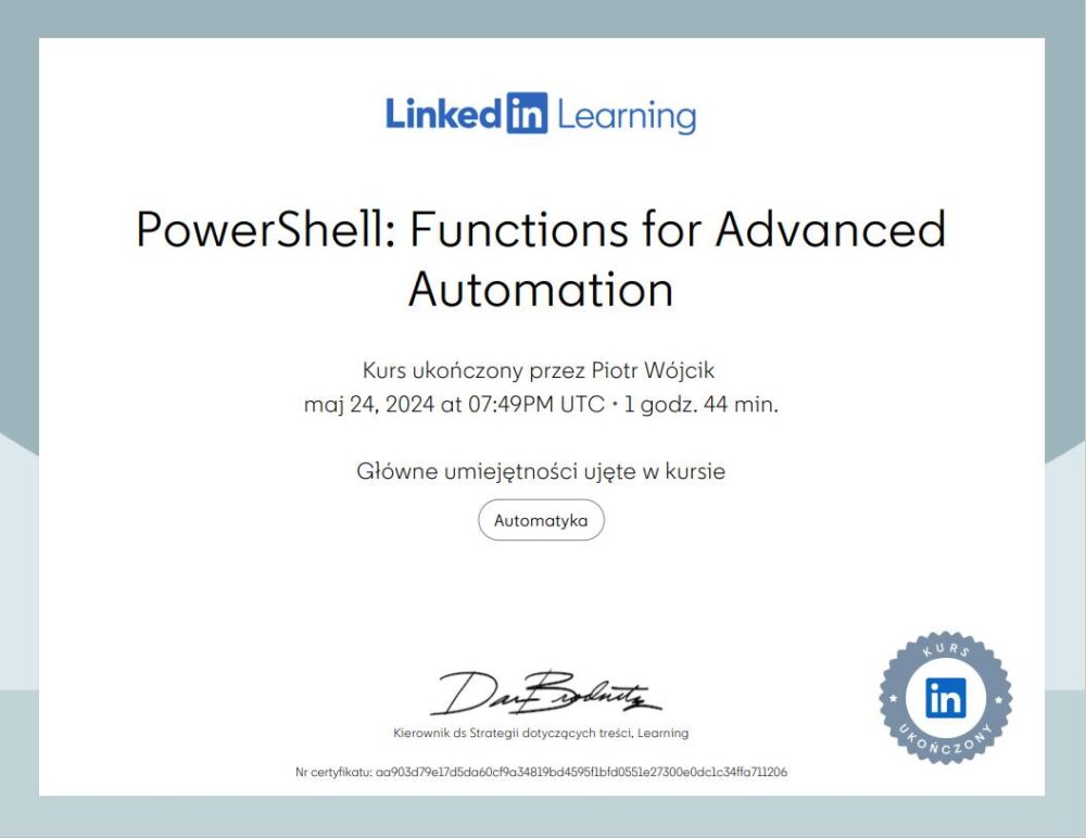 Powershell Functions for Advanced Automation