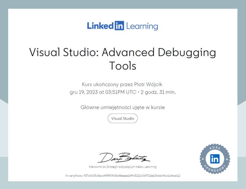 Visual Studia Advanced Debugging Tools