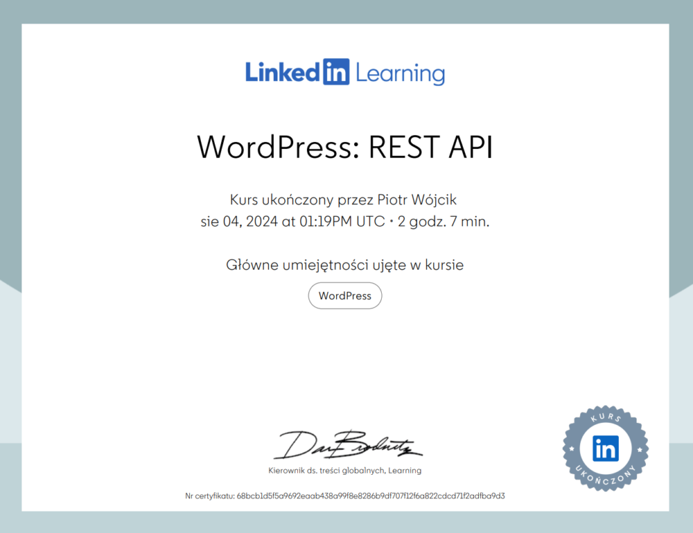 WordPress: REST API