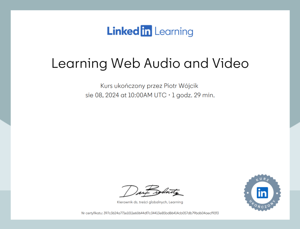 Learning Web Audio and Video